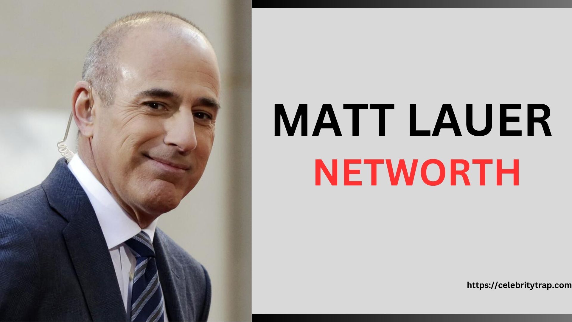 Matt Lauer Net Worth: Biography & Source of Income (2024)